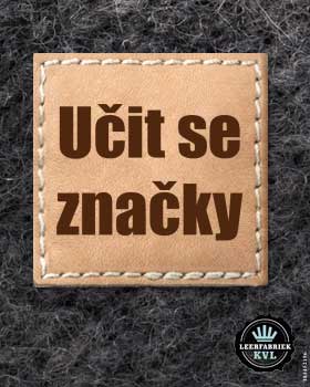 24 koženkové štítky na oblečení | Kožené štítky | Kožené oděvní štítky