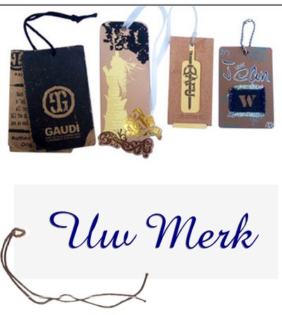 Hang Tags met Logo of Merk | Merkkaartjes